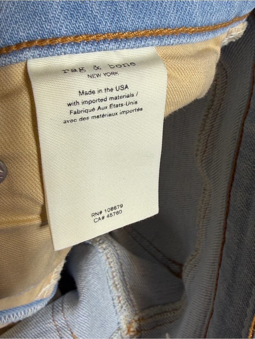 🆕 rag & bone High Rise Ankle Cigarette Jeans size 28, Nina - Picture 7 of 11